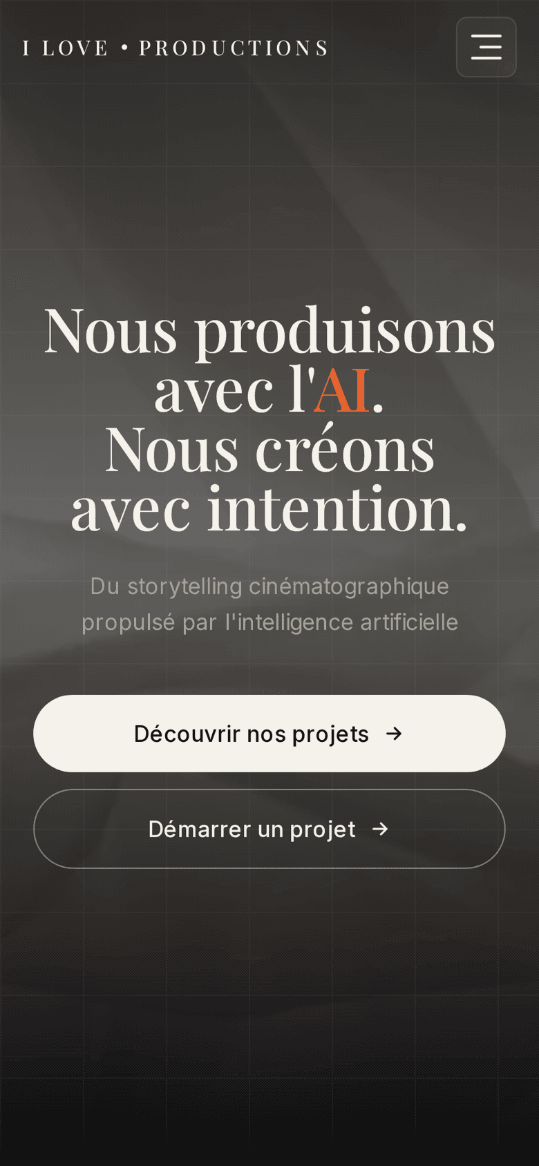 What a visitor sees after scanning: the destination page, instantly