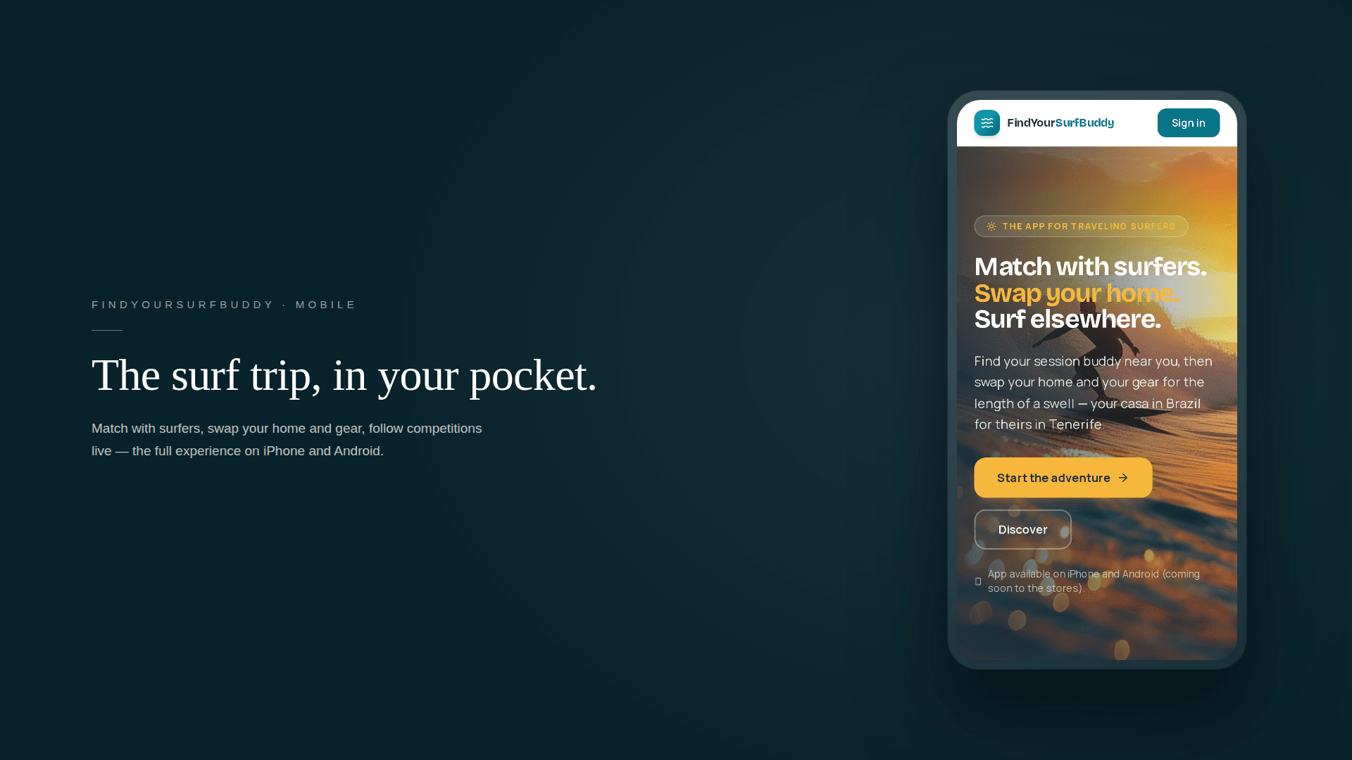 The full experience on iPhone and Android